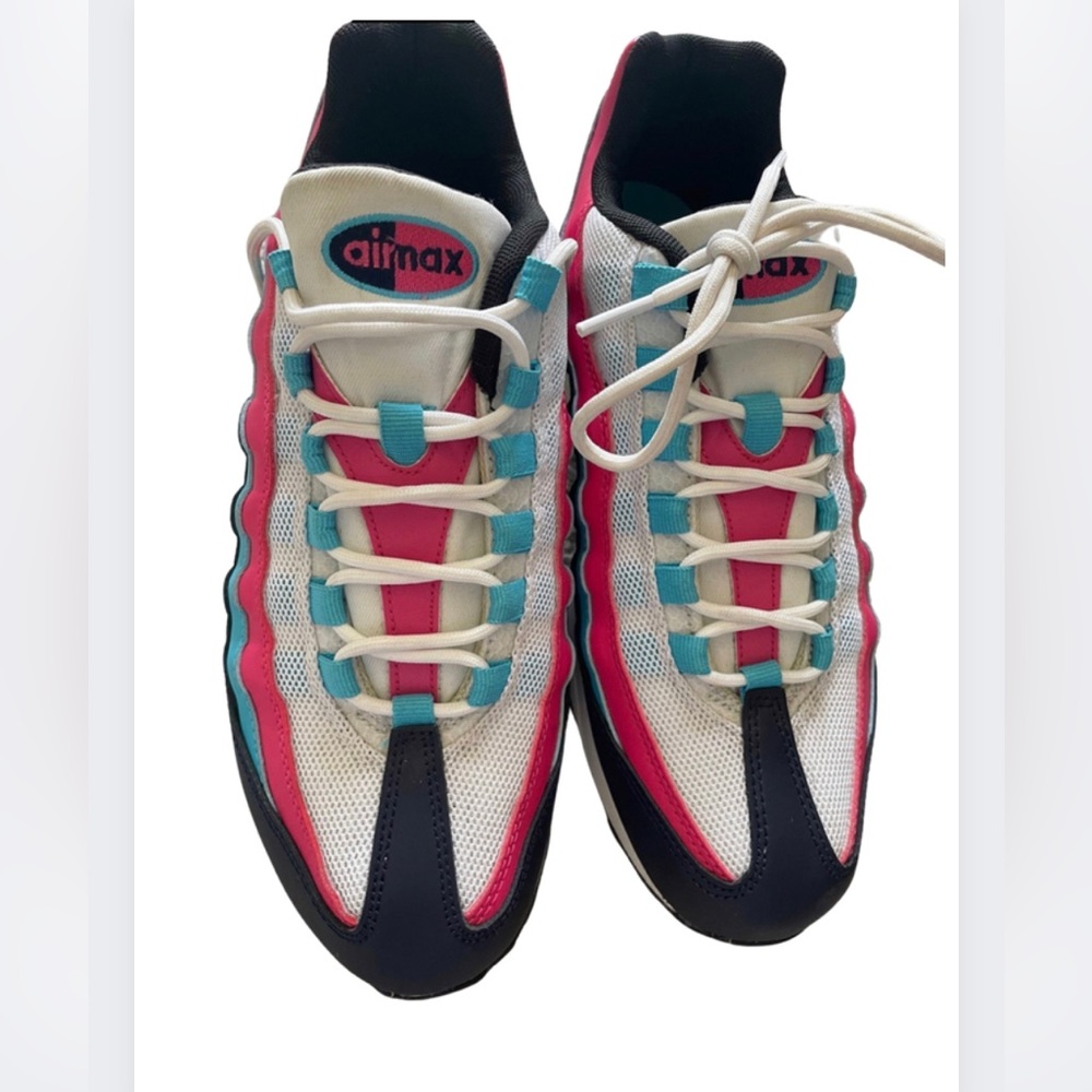 Youth/Women’s 7 Nike Air Max 95 GS Blackened Blue/Watermelon